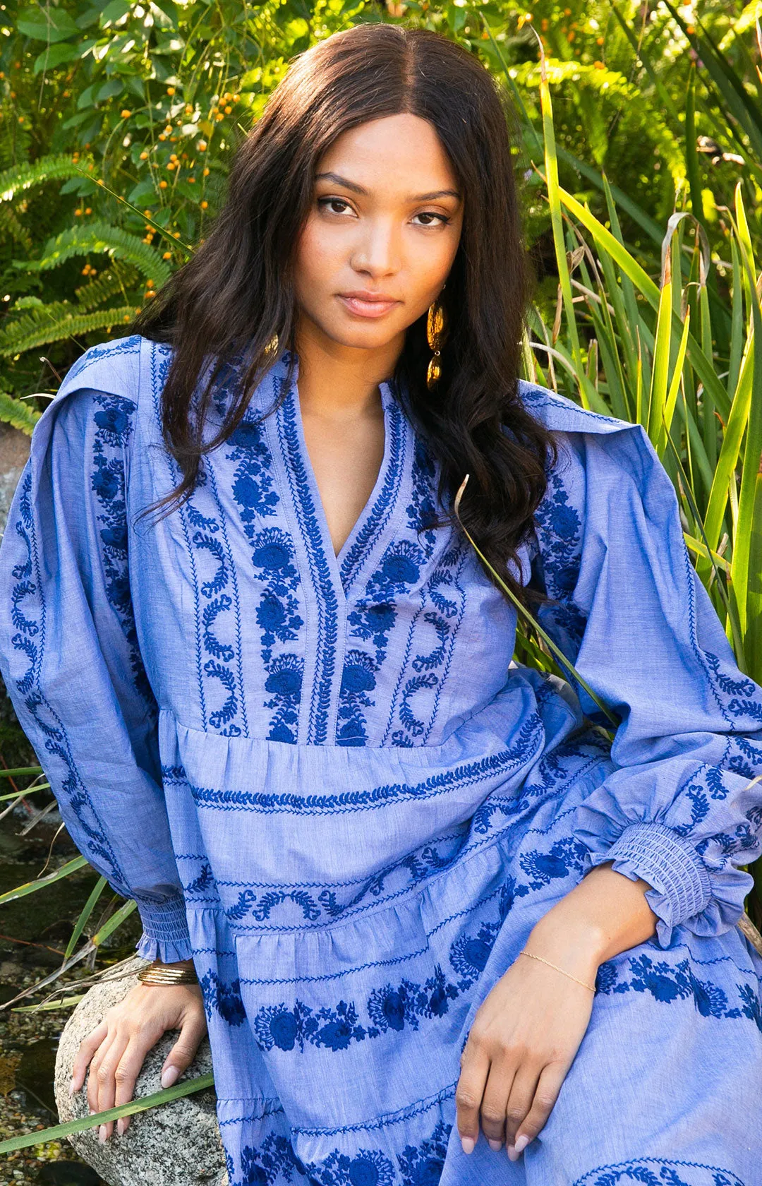 Luna Embroidered Dress