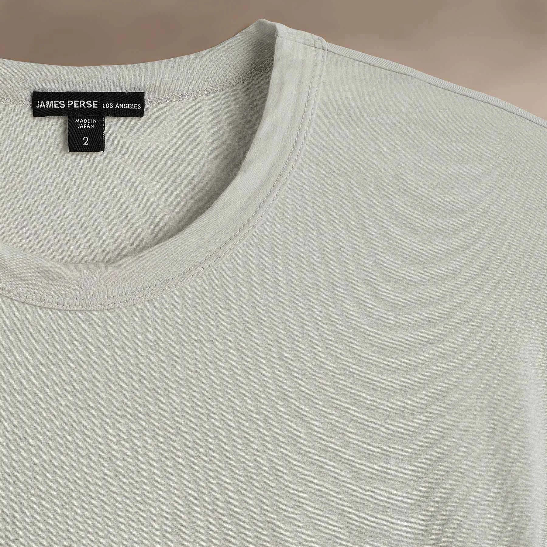Luxe Lotus Jersey Tee - Light Mist