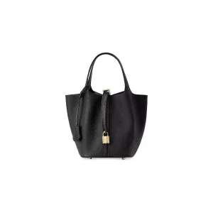 LuxeLeather Chic Closure Bucket Bag LuxeLeather Chic Closure Bucket Bag