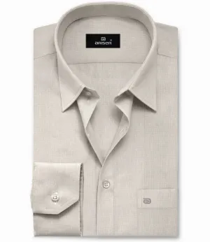 Luxor - Beige Formal Shirts for Men | Ariser