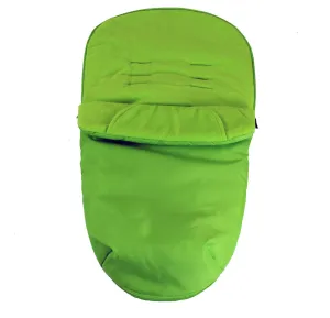 Luxury Fleece Lined Footmuff Lime Green Pouches For Britax Verve