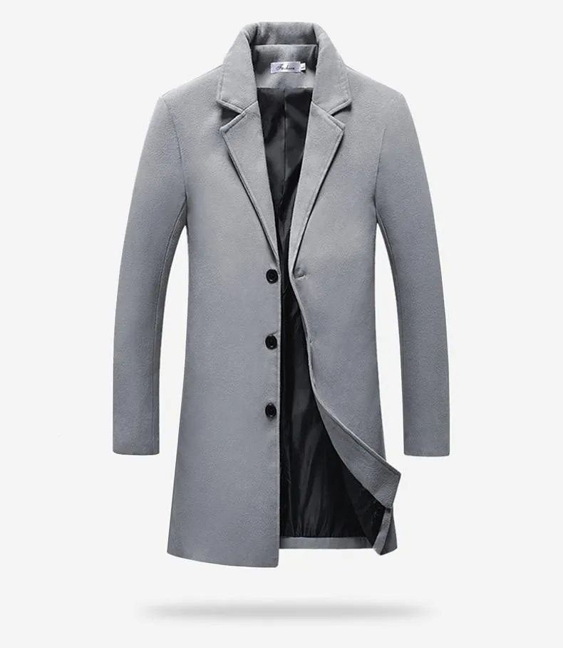 Luxury Thick Wool Trench Coat