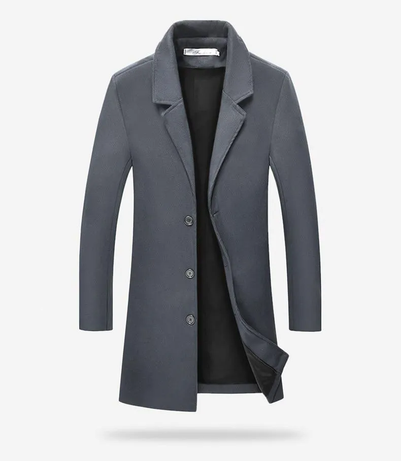 Luxury Thick Wool Trench Coat