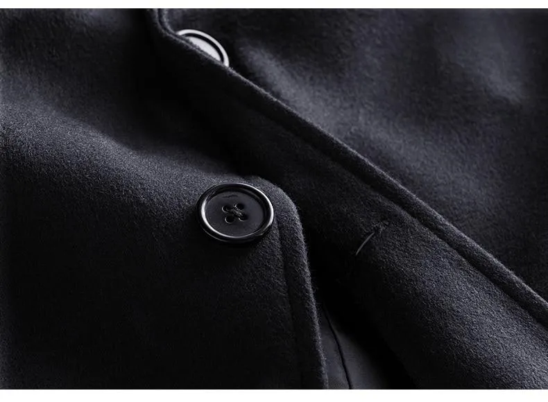 Luxury Thick Wool Trench Coat