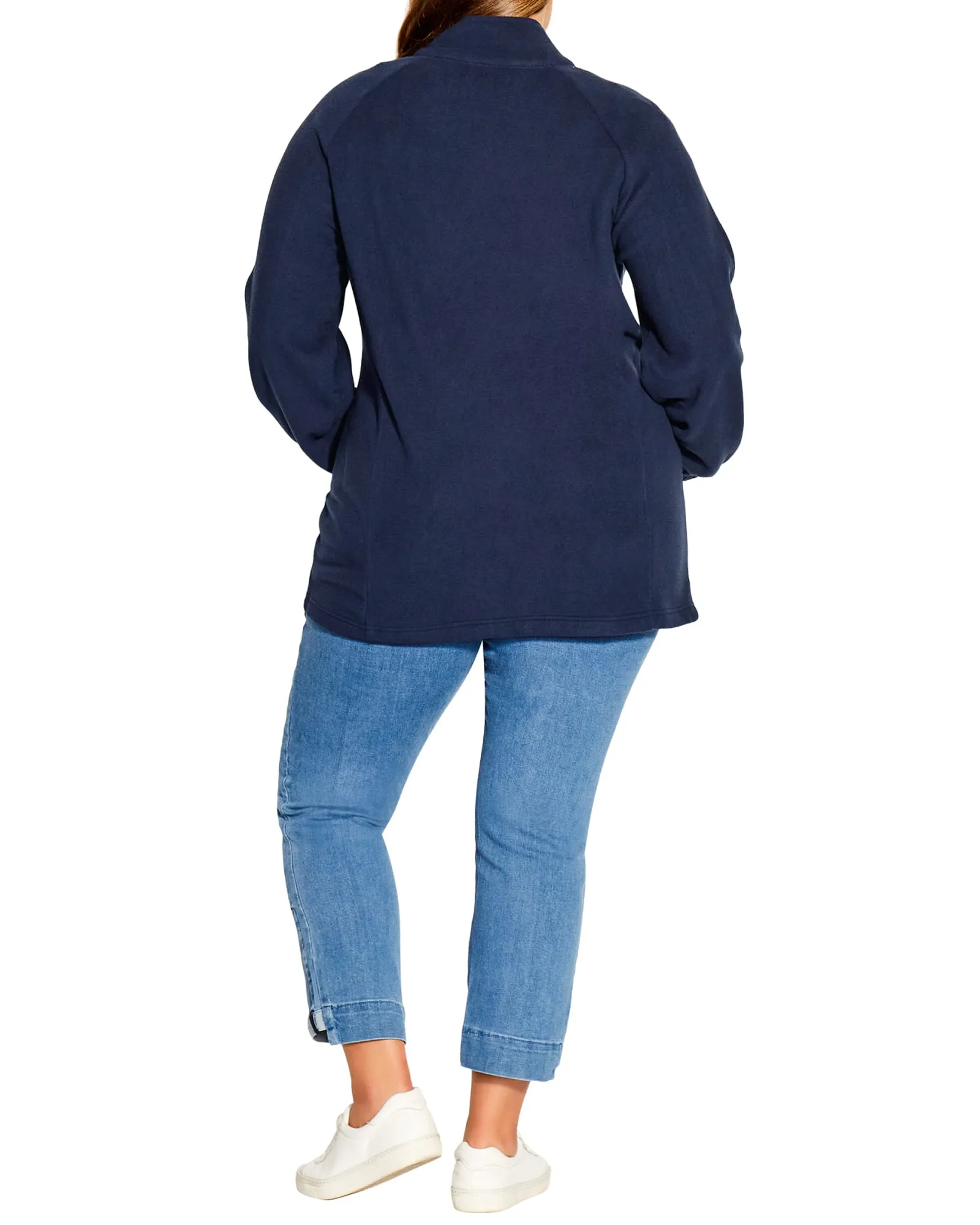 Lyla Polar Fleece Zip Up | Navy
