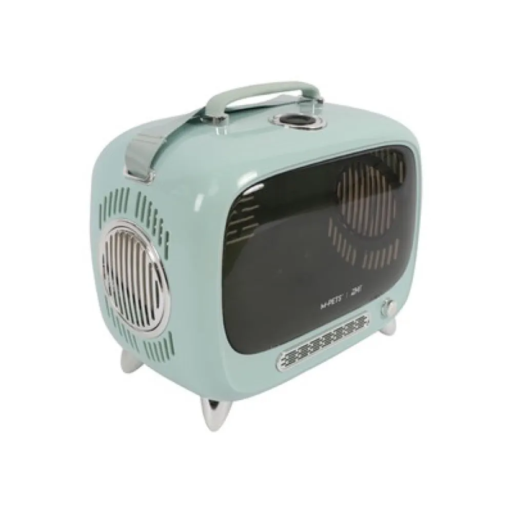 M-Pets Sixties TV Smart Pet Carrier (Blue)