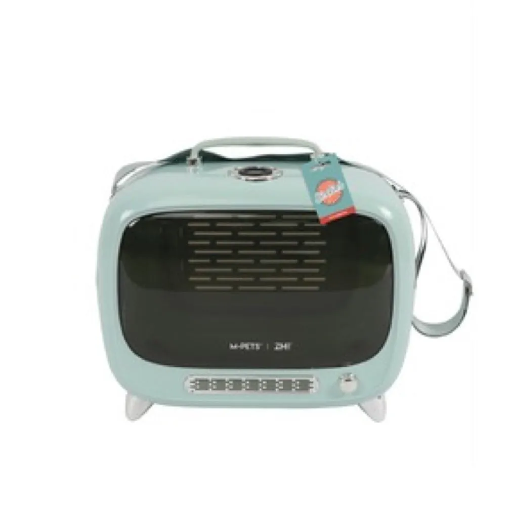 M-Pets Sixties TV Smart Pet Carrier (Blue)