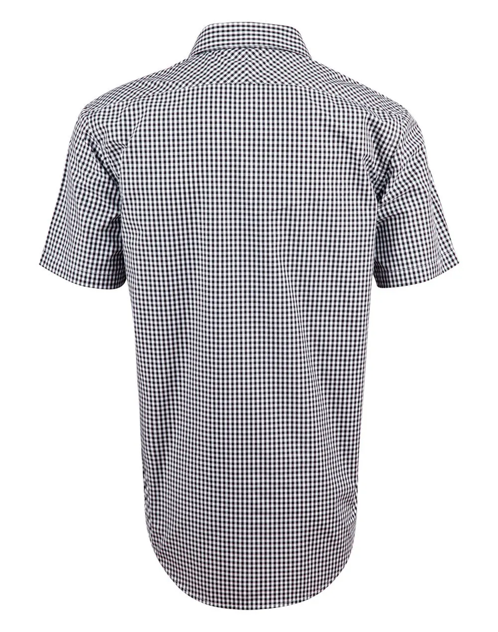 M7300S Men’s Gingham Check Short Sleeve Shirt