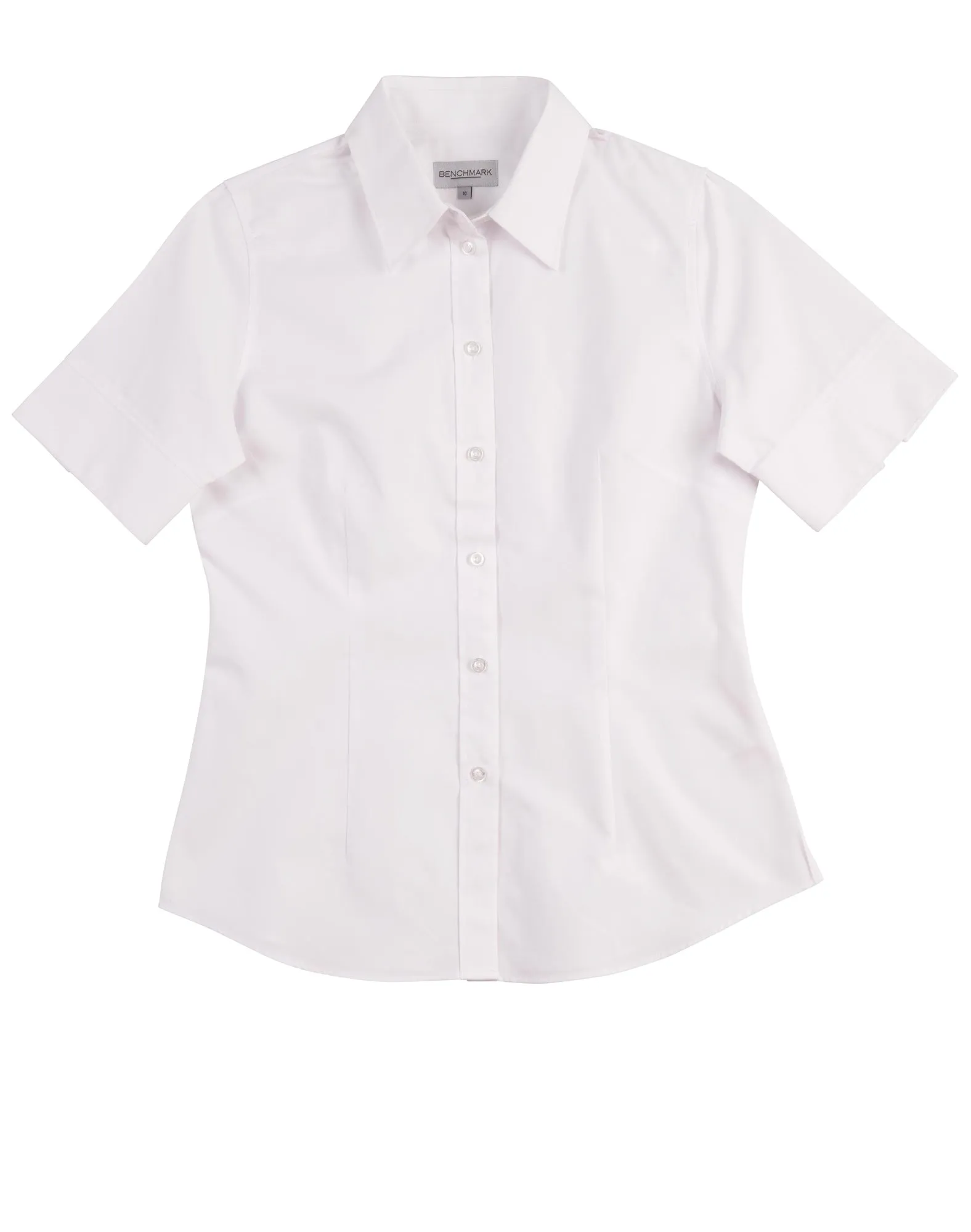 M8040S Women's CVC Oxford Short Sleeve Shirt