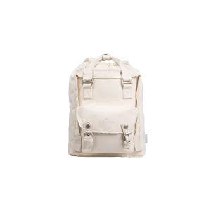 Macaroon Mini Drawstring Organic Cotton Series Beige Backpack