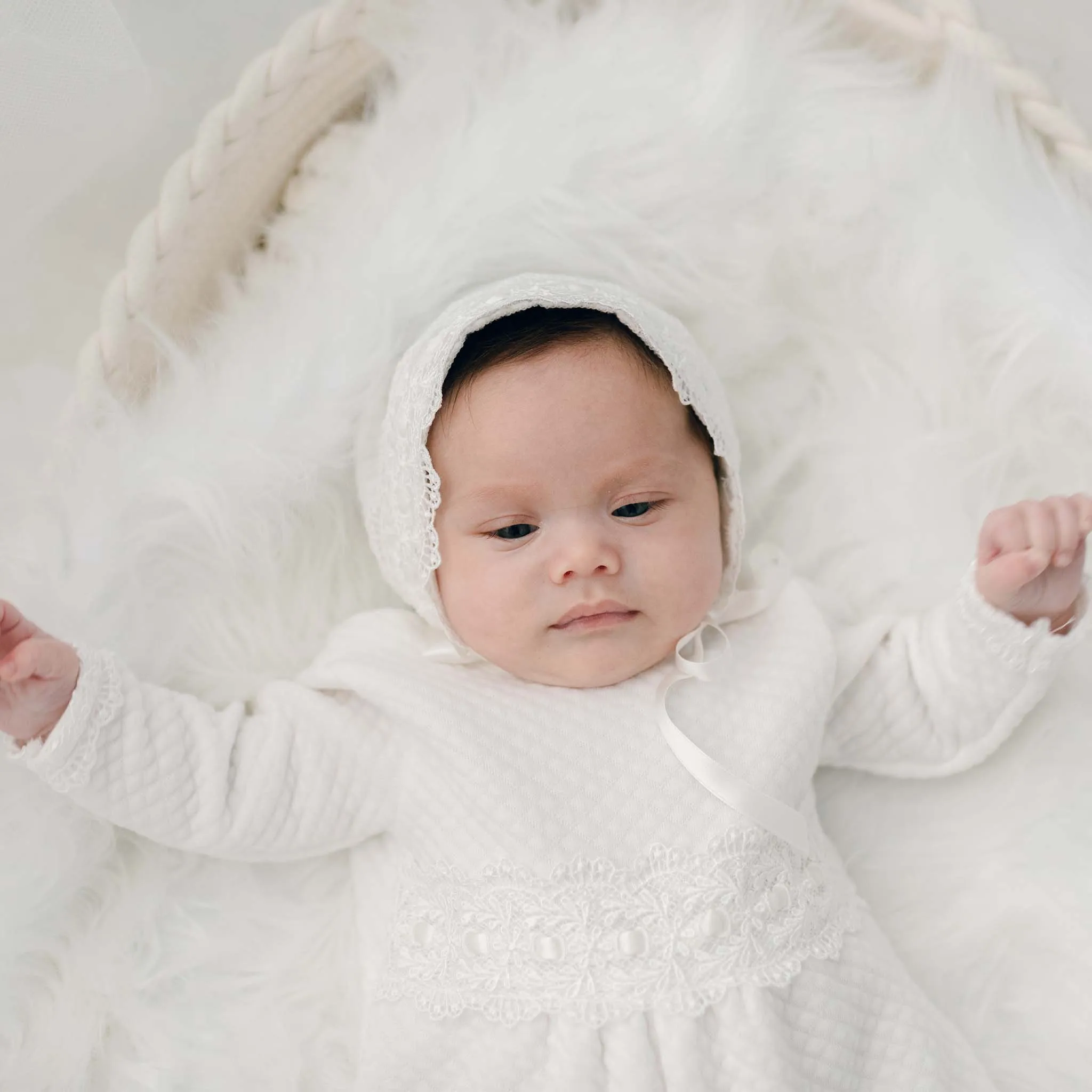 Madeline Quilted Newborn Bonnet