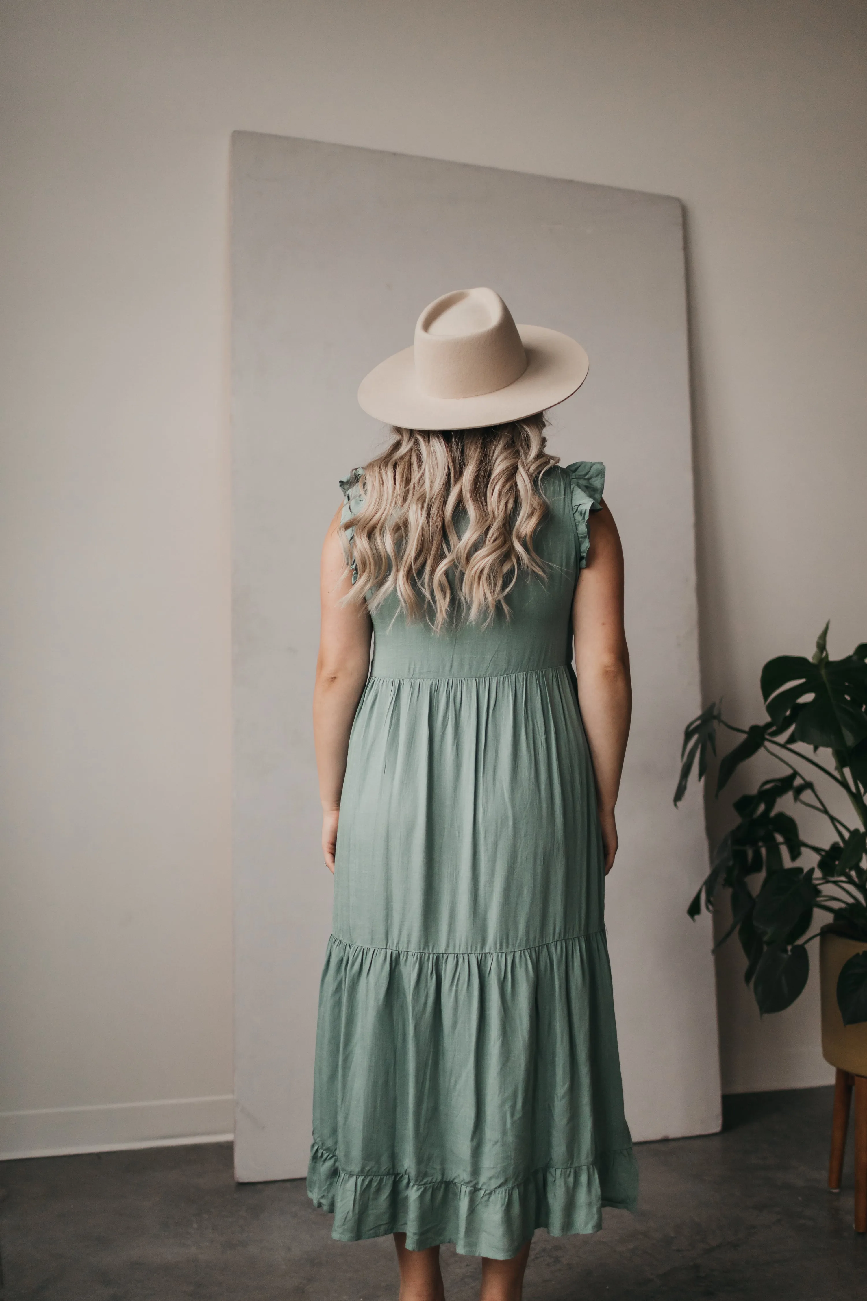 Madelyn Summer Dress in Sage