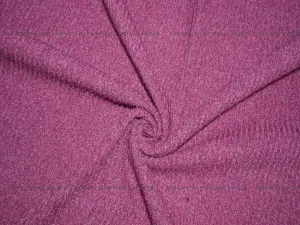 Magenta Woven Wool Fabric