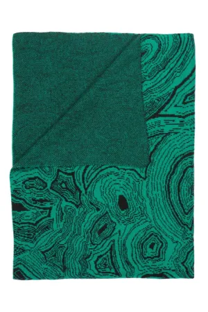 Malachite Green Cashmere Throw by Saved New York
