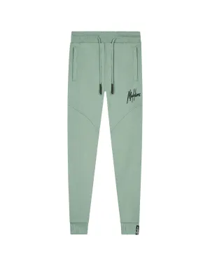 Malelions Junior Essentials Trackpants Dark Sage/Black