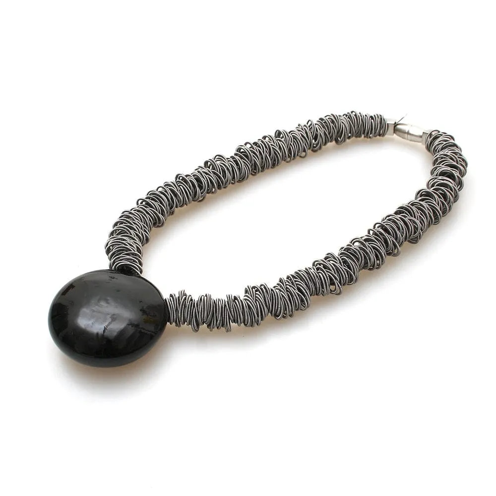 Maratea Murano Glass & Steel Necklace