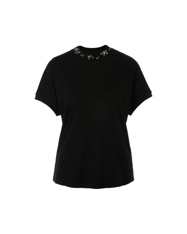 Marc Cain Jewel Neck Cotton Tee