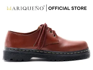 MARCELINO Low Cut Leather Riding Boots - Walnut