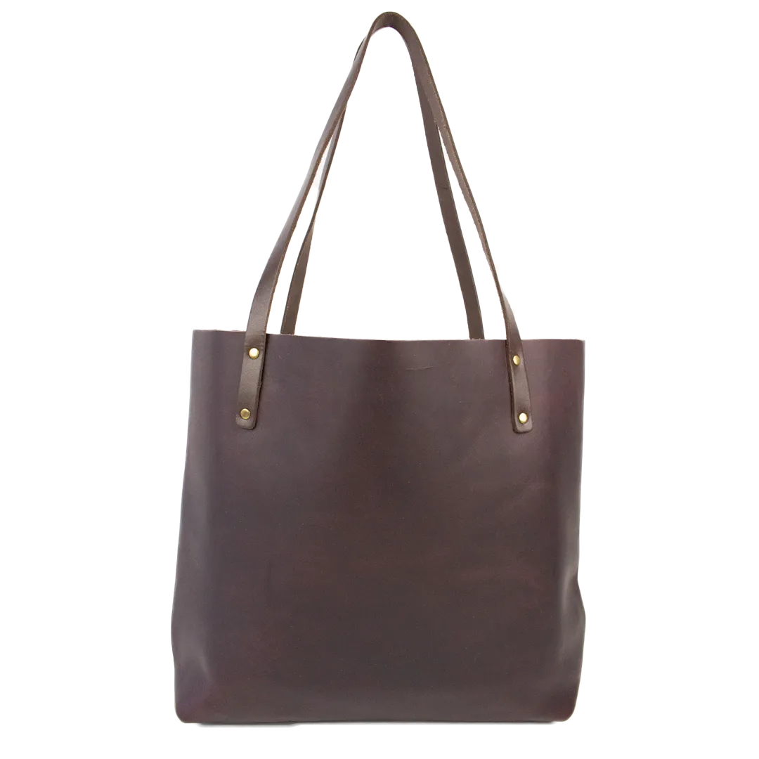 Marion Tote Black Cherry Leather