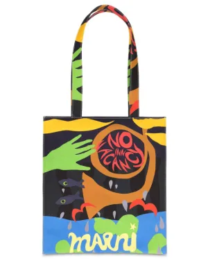 Marni   Flat printed tote bag 