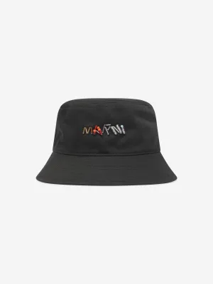 MARNI Girls Logo Bucket Hat in Black