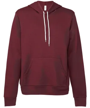Maroon - Unisex polycotton fleece pullover hoodie