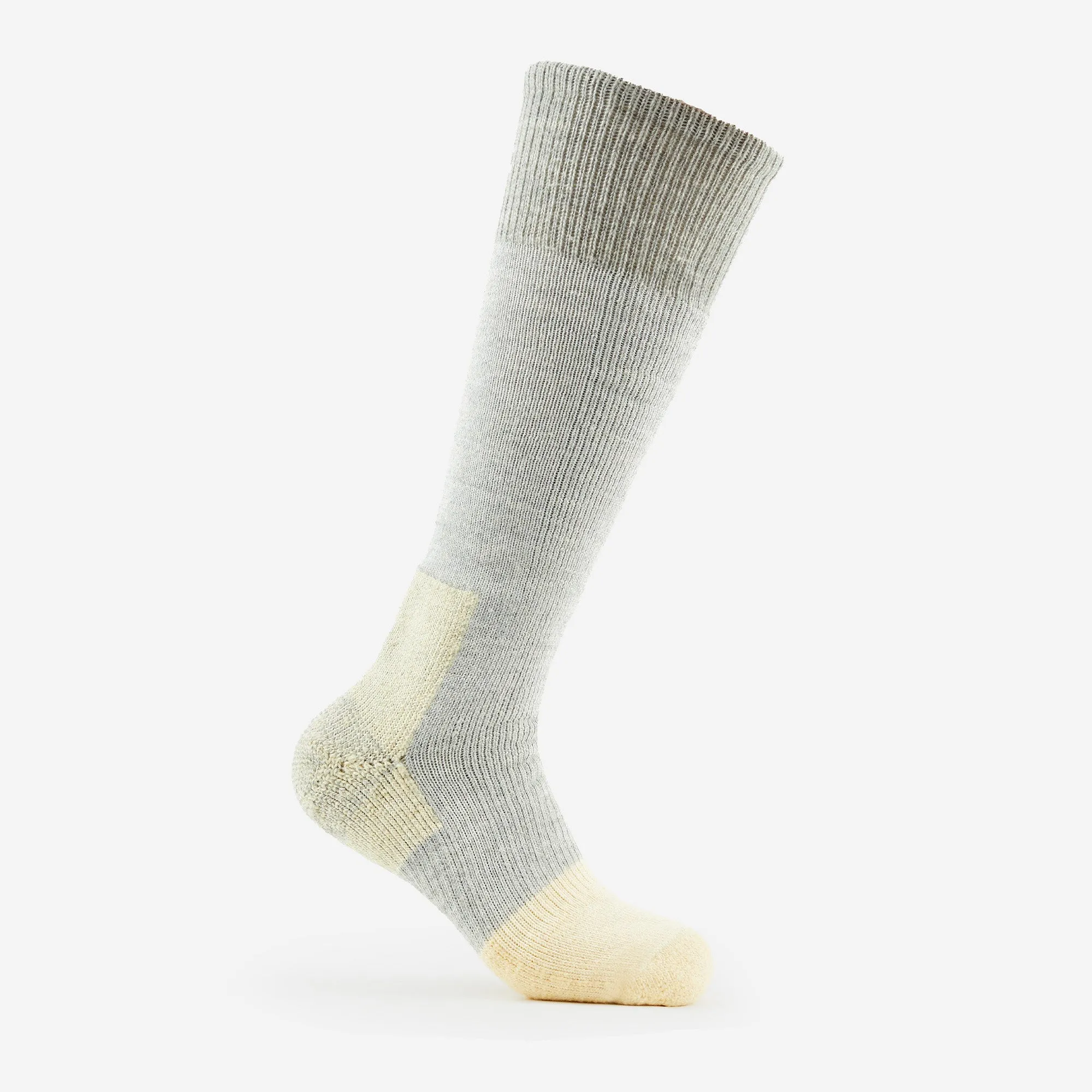 Maximum Cushion Over-Calf Extreme Cold Socks | EXCOU | 60% Worsted Wool & 100% Wool Toe