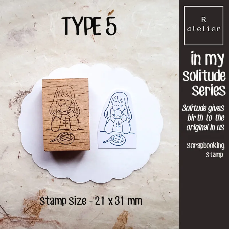 Me Time Self-Care Scrapbooking Wooden Stamp