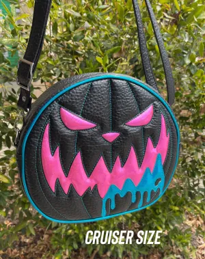 Mean Face Ooze - Boca Black with Neon Pink & Turquoise Glitter Holo *PRE-ORDER