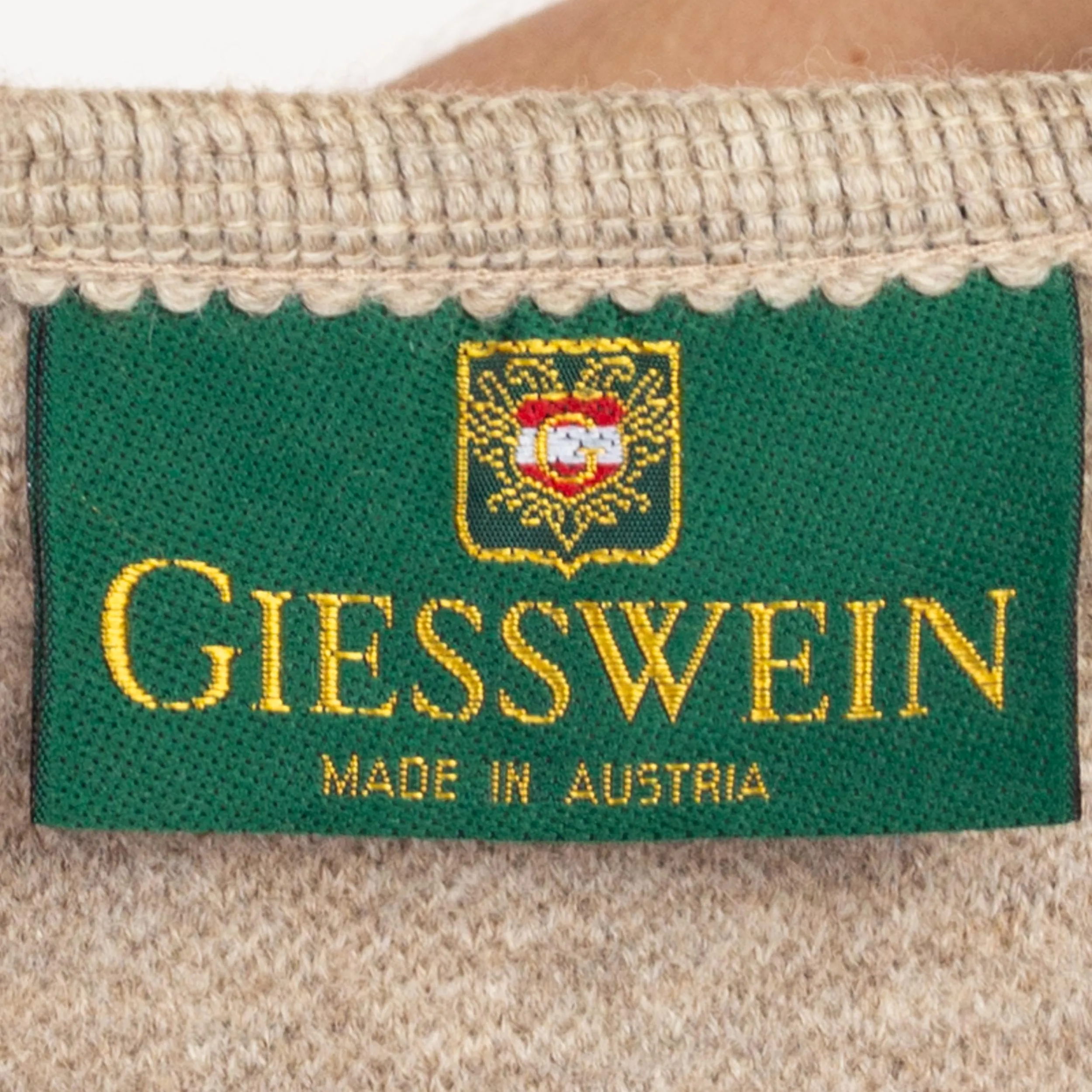 Medium 90s Giesswein Novelty Horse Patchwork Wool Sweater Vest