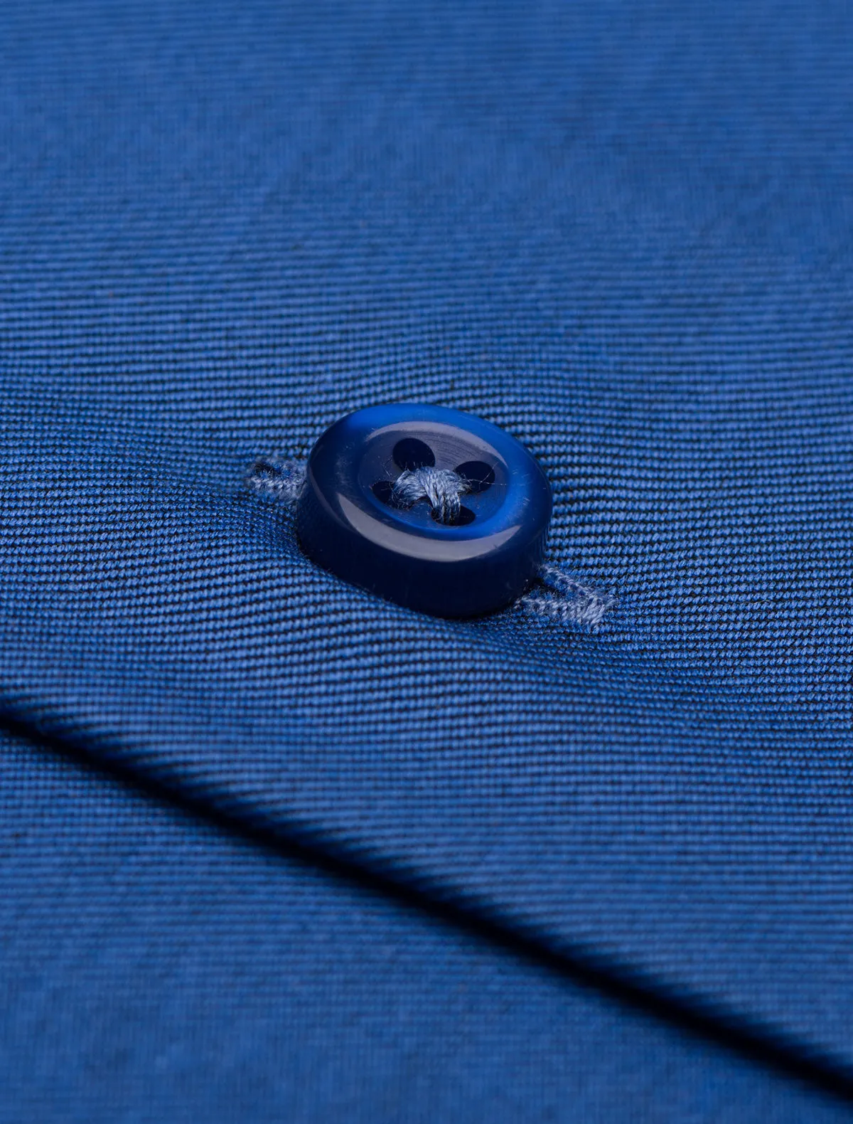 MEDIUM BLUE TWILL SHIRT WITH PAISLEY DETAIL