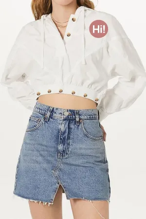 Mehodi White Crop Top