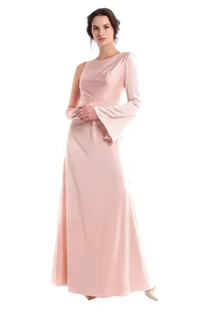 Melodie One shoulder Slik Gown