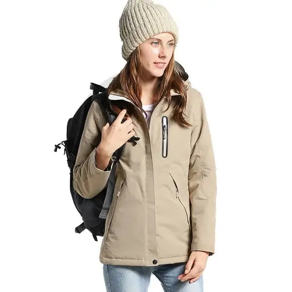 Men & women winter usb infrared heating cotton jacket outdoor camping