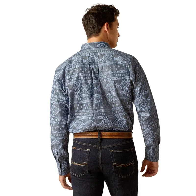 Men's Ariat  Eddie Classic Fit Shirt - Navy