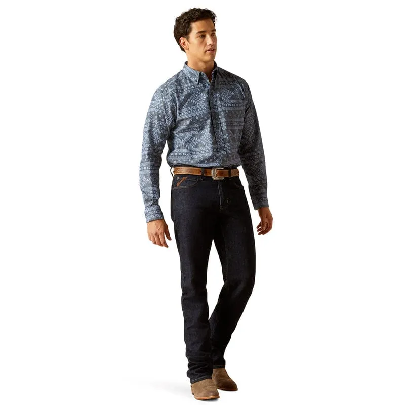 Men's Ariat  Eddie Classic Fit Shirt - Navy