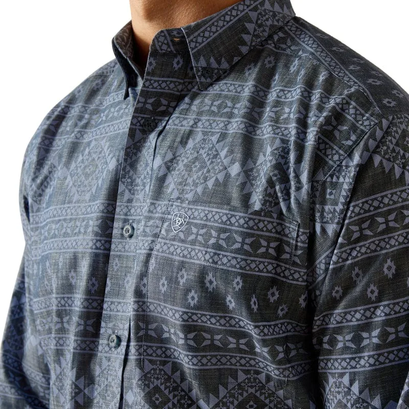 Men's Ariat  Eddie Classic Fit Shirt - Navy
