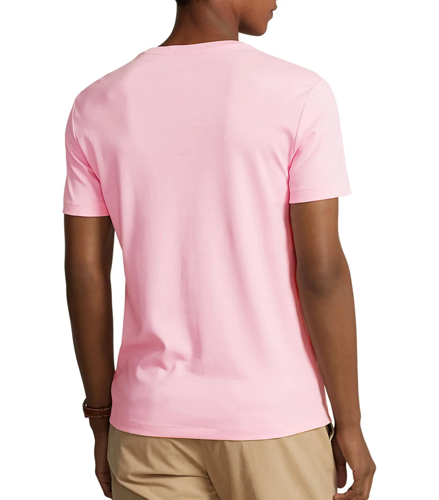Men's Custom Slim Fit Soft Cotton T-Shirt Carmel Pink