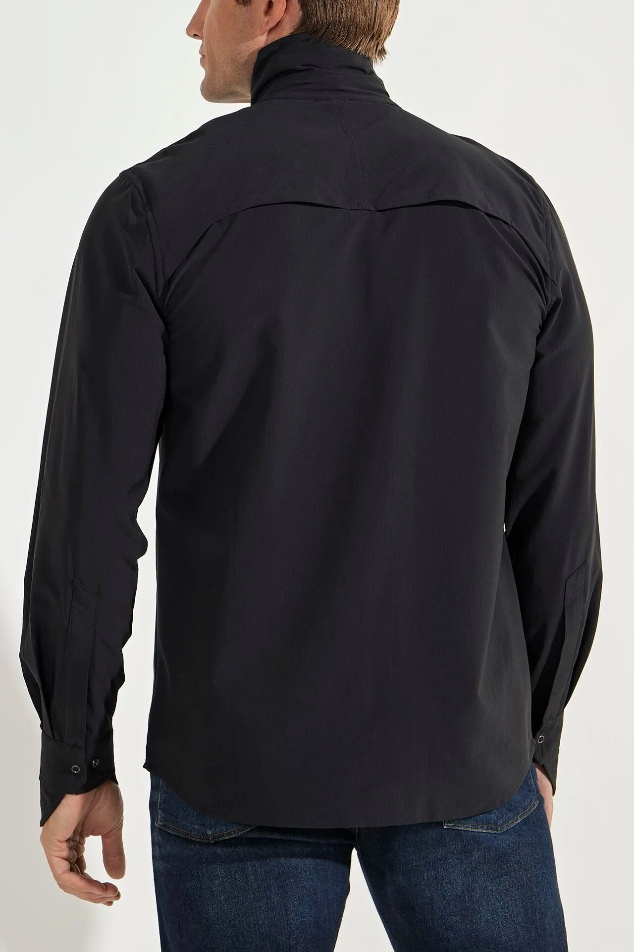 Men's Fiera Smart Shirt  |  Black Shadow Stripe
