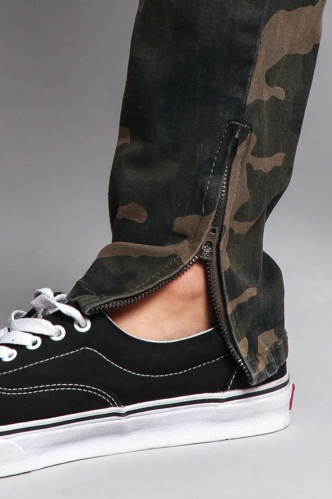 Men's G Stripe Zippered Track Style Pants