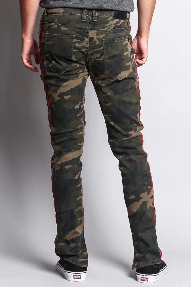 Men's G Stripe Zippered Track Style Pants