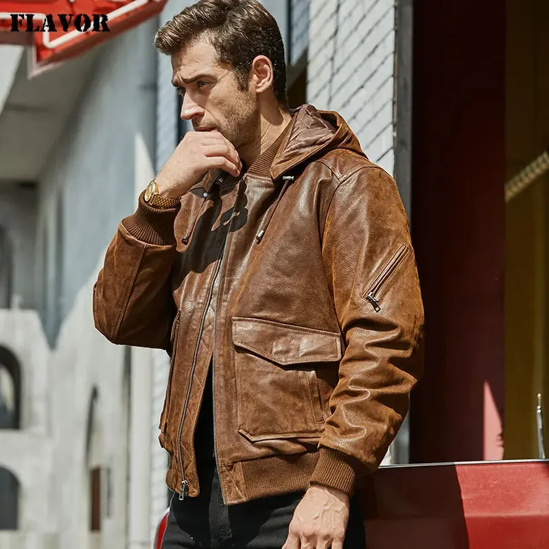 Men's Genuine Leather Jacket