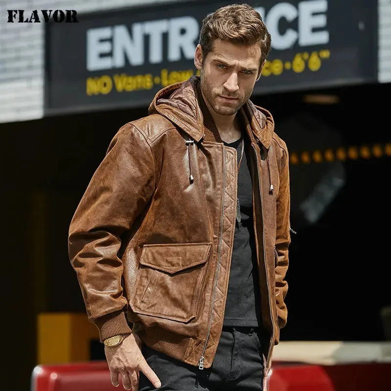 Men's Genuine Leather Jacket