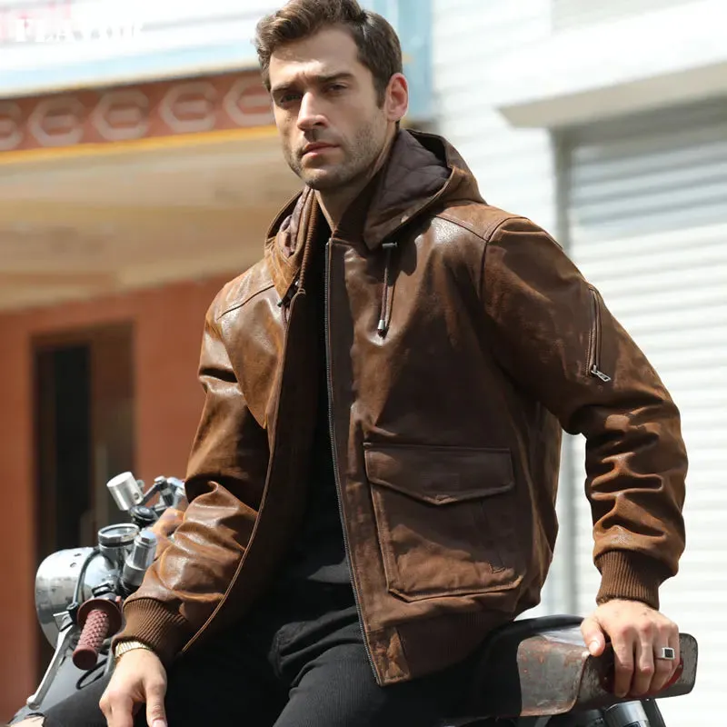 Men's Genuine Leather Jacket