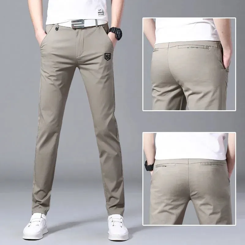 Men's Golf Wear Spring Elastic Golf Pants Fashionable Mens Long Pants Golf Wear Men Trouse