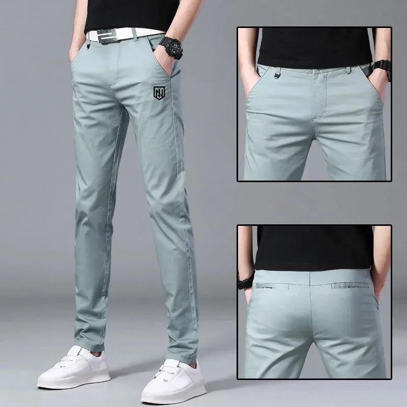 Men's Golf Wear Spring Elastic Golf Pants Fashionable Mens Long Pants Golf Wear Men Trouse
