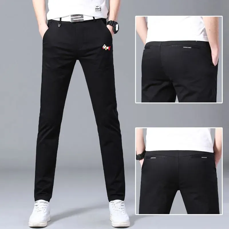 Men's Golf Wear Spring Elastic Golf Pants Fashionable Mens Long Pants Golf Wear Men Trouse
