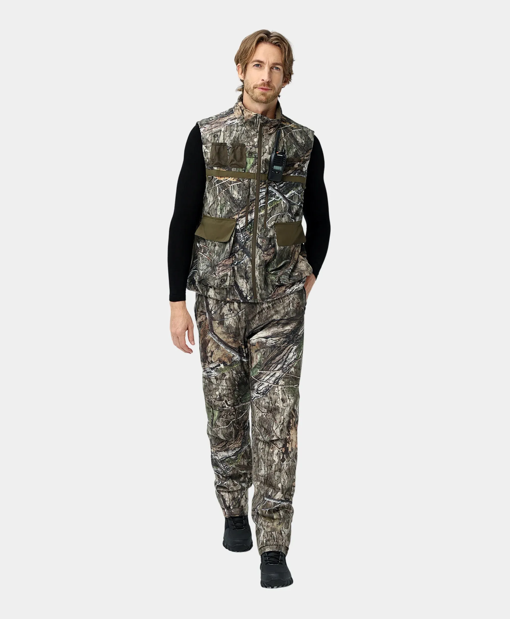 Men's Heated Hunting Pants - Camouflage, Mossy Oak Country DNA