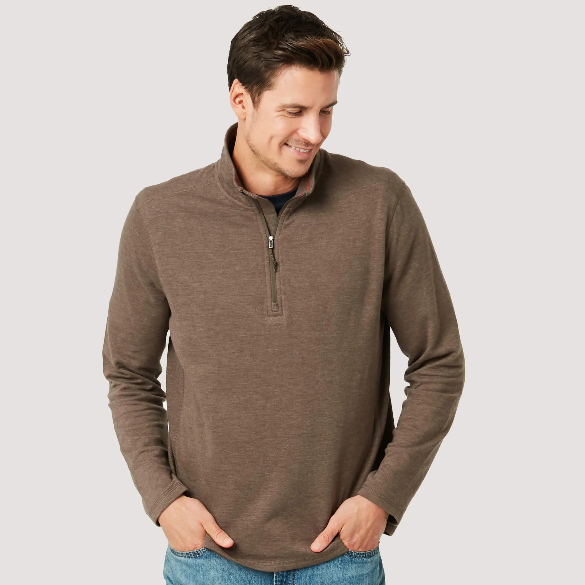 Men's Heritage Knit 1/4 Zip Mock