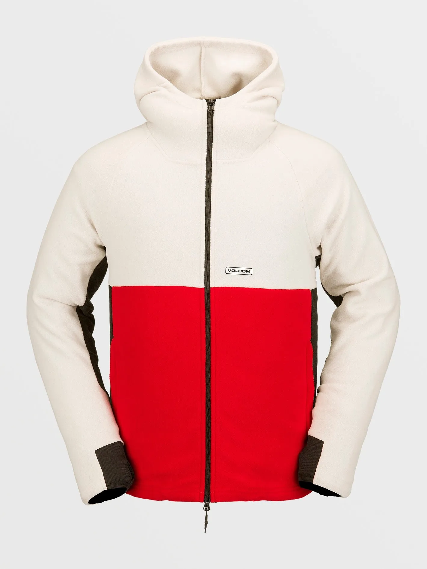 Mens Polar Fleece Hooded Full Zip